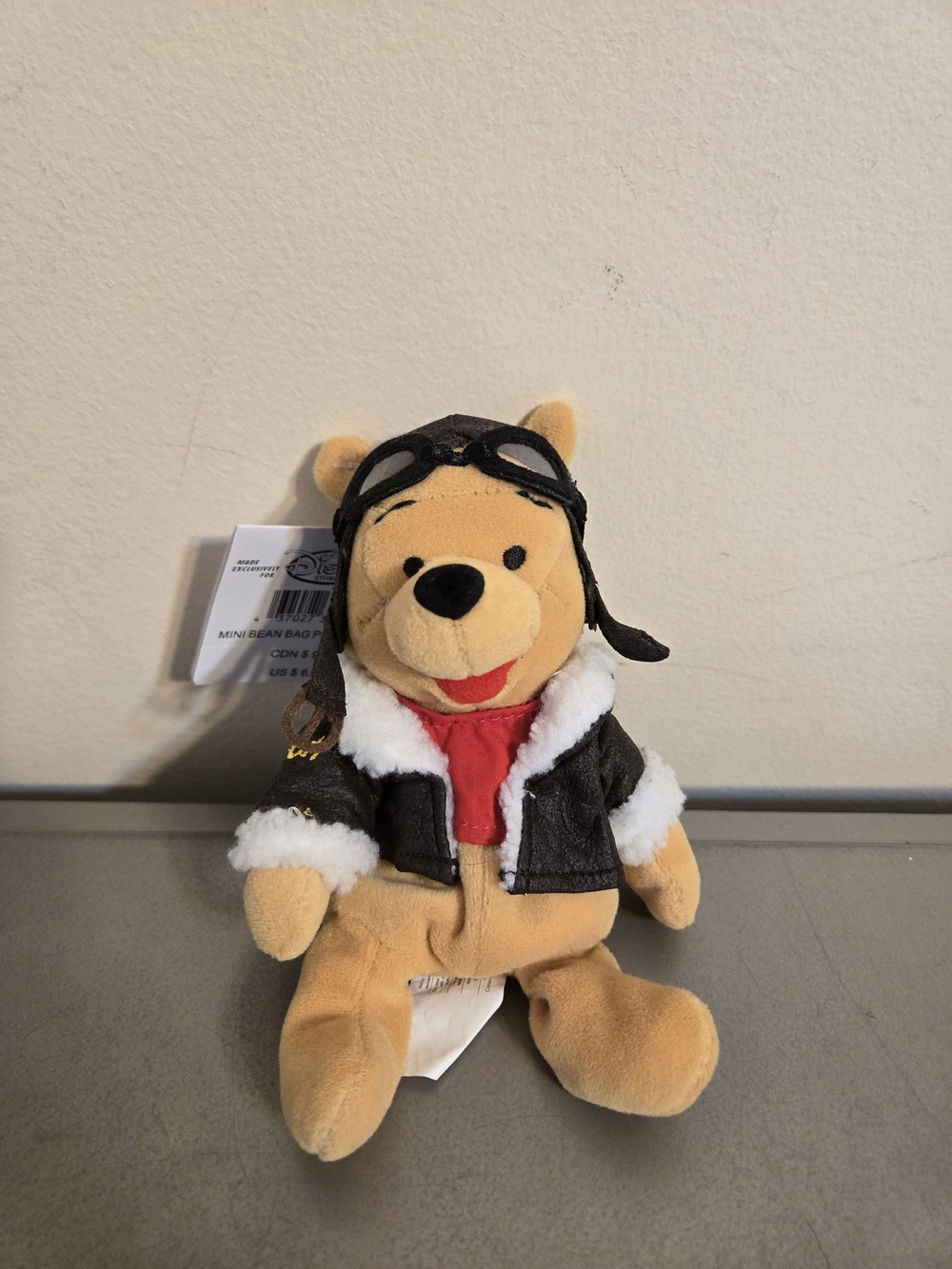 Disney Store "Pilot Pooh" Mini Bean Bag Plush (8")
